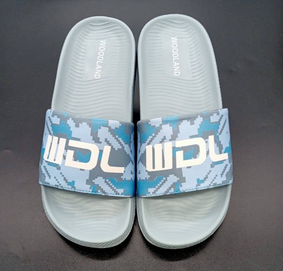 Woodland Dusk Blue Men Slide Sandals