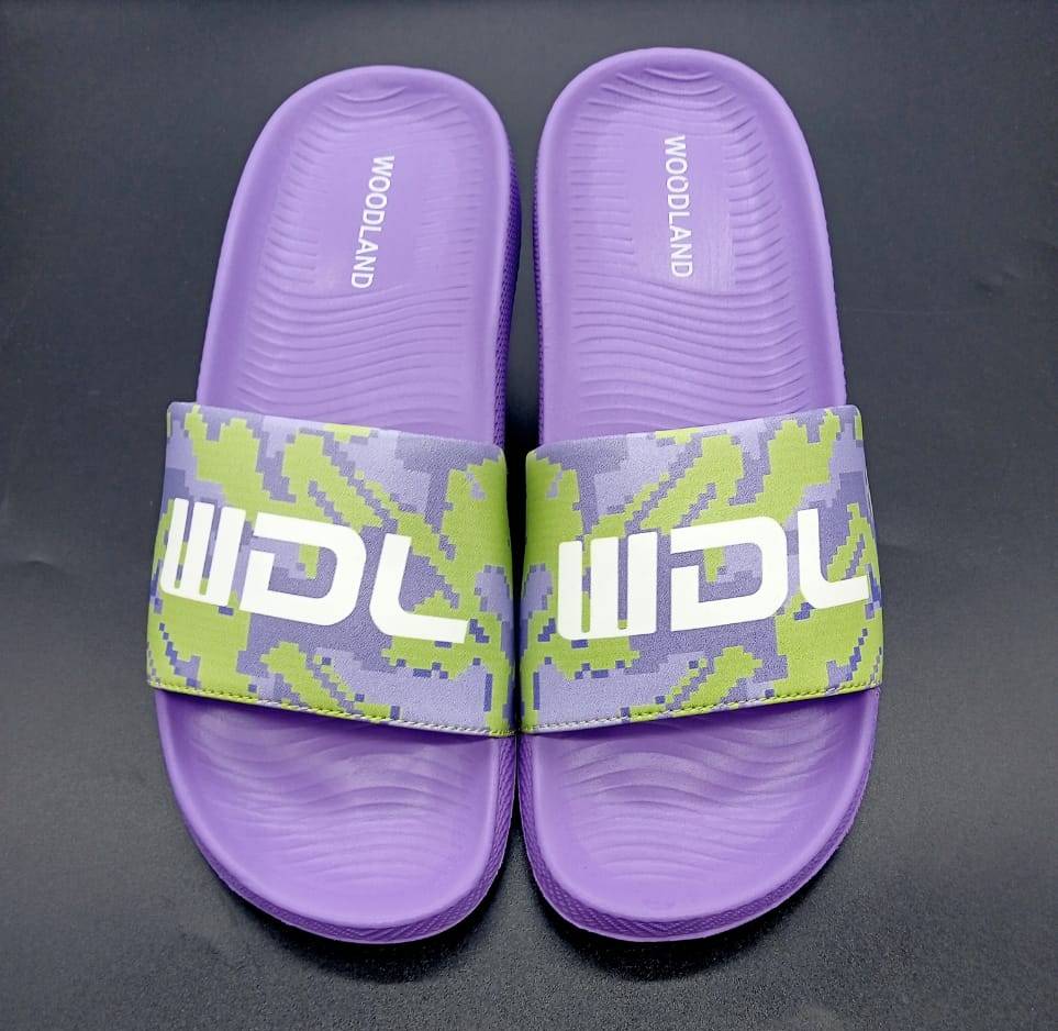 Woodland Purple Men Slide Sandals